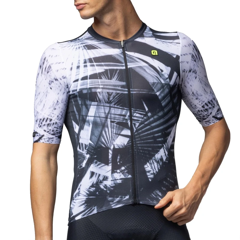 Alé Cycling Men's PR-E Palm Cycling Jersey, Black, XL