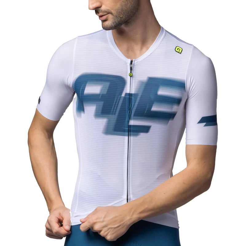 Alé Cycling Men's PR-E Sauvage Cycling Jersey, White, XL