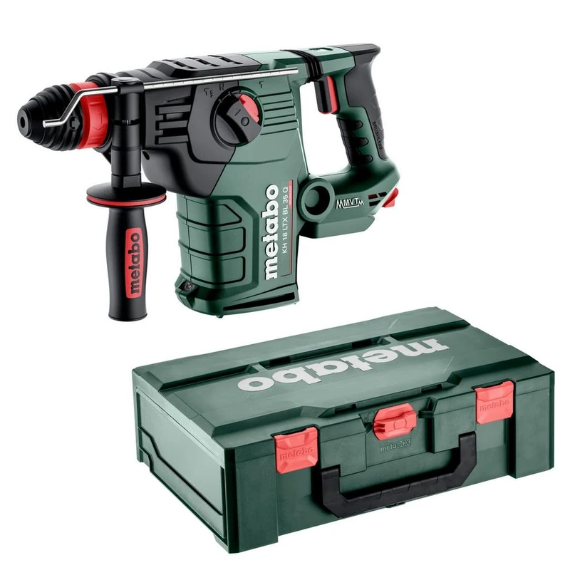 Metabo 600813840 KH 18 LTX BL 35 Q Cordless Combination Hammer Without Battery Pack, Without Charger in metaBOX 185 XL case