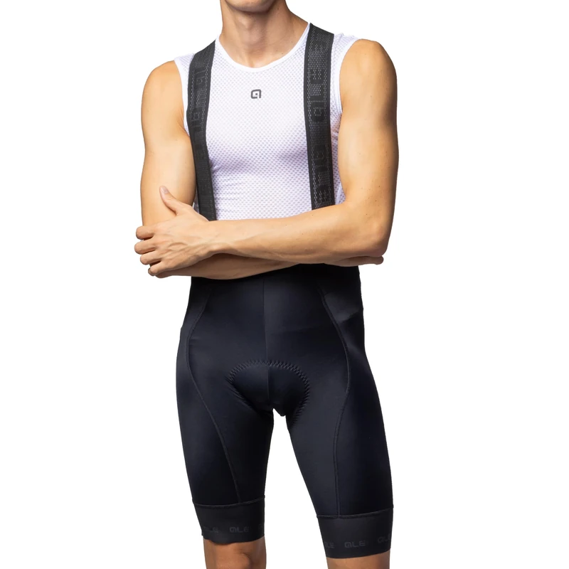 Alé Cycling Men's PR.E Strada 2.0 Bib Shorts, Black, S
