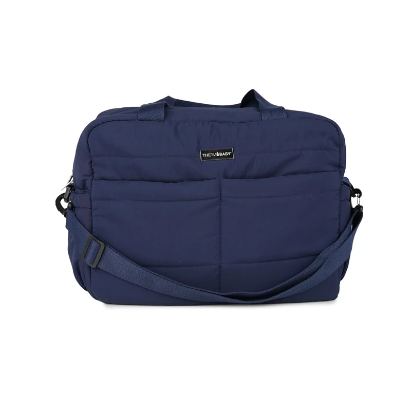 Thermobaby Plumea Quilted Diaper Bag for Mother and Baby with Changing Mat for Baby Boys and Girls Pregnancy Practical for Outings Midnight Blue - Image 1