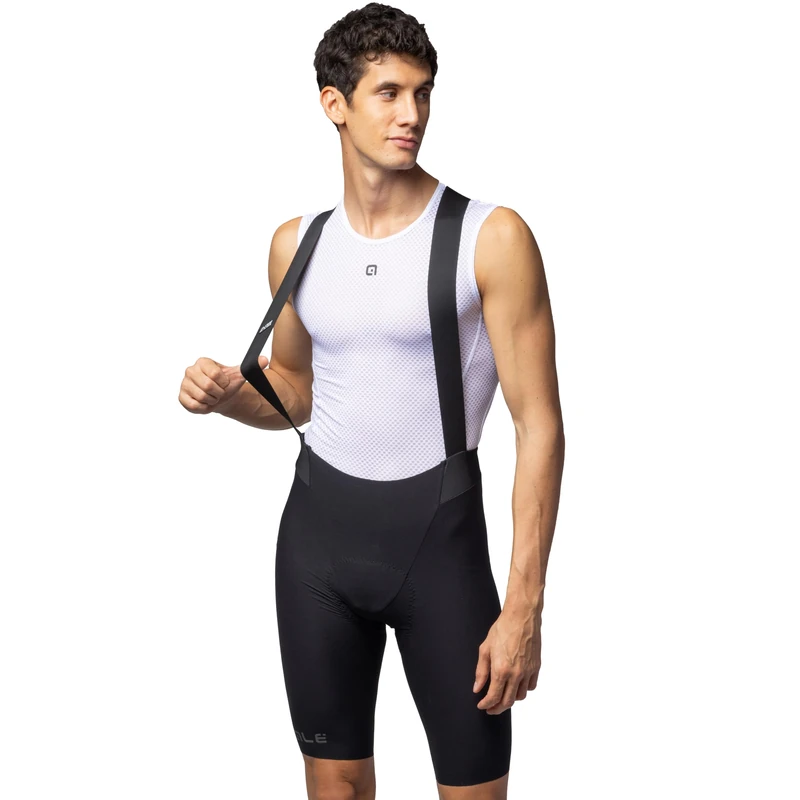 Alé Cycling Men's R-EV1 Speedfondo Light Bib Shorts, Black, M