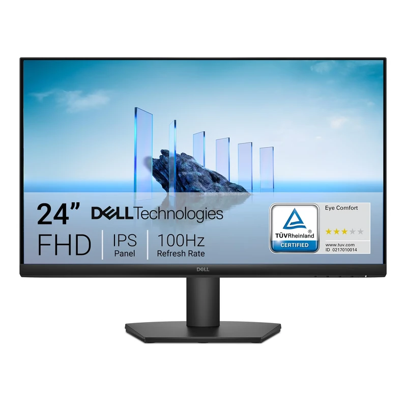 Dell 24 Monitor - SE2425HM, Full HD (1920x1080), 100Hz, IPS, 5ms, VESA (100x100mm), HDMI, VGA, 3 Year Warranty, Black