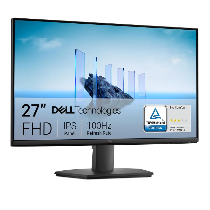 Dell 27 Monitor - SE2725HM, Full HD (1920x1080), 100Hz, IPS, 5ms, VESA (100x100mm), HDMI, VGA, 3 Year Warranty, Black
