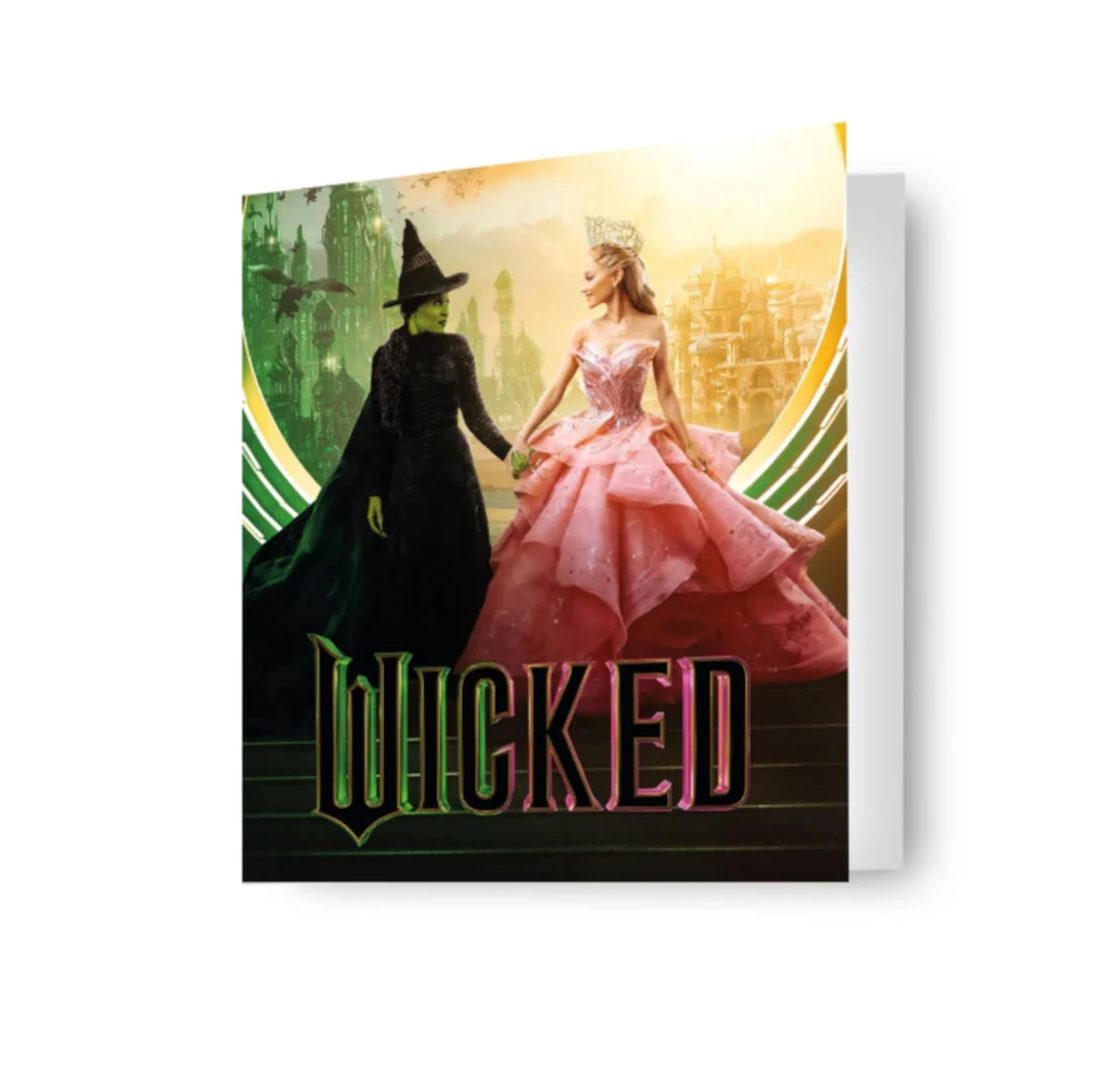 Wicked Birthday Card Glinda and Elphaba Friend Birthday Card - Blank inside