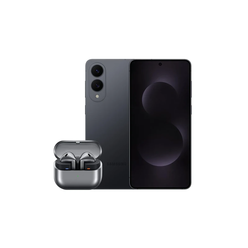 Samsung Galaxy S25 Edge AI Smartphone, 12GB Memory, 512GB Storage, 200 MP Camera, Titanium JetBlack with Galaxy Buds3 (UK Version)