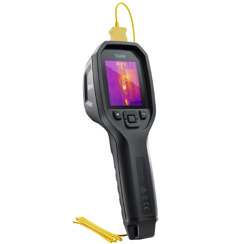 FLIR TG268 Thermal Imaging Camera with Spot IR Super Resolution 320x240 (160x120 native IR) and Bullseye Laser: Commercial Grade Infrared Camera for Building Inspection, HVAC and Electrical