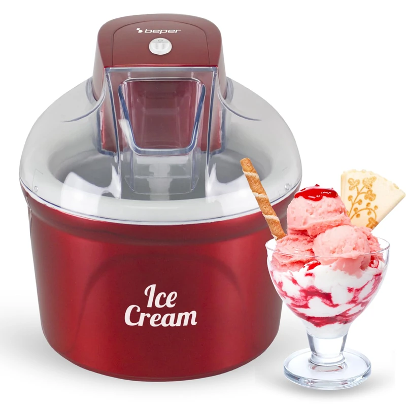 Beper P102GEL002 Ice Cream Maker - 1.8L Capacity Machine