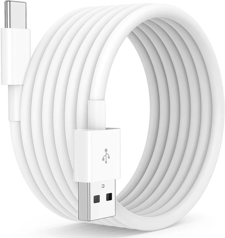 For Samsung Galaxy A17 /A17 5g /A26 /A36 /A56 /A16 /A15 /A25 /A35 /A55 /A05 /A05s /A14 /A34 /A54 /A13 /A04s /A20E /S20 FE /S24 FE /S23 FE Charger Cable, [2M] USB C Charging Cable Fast Charge (White)