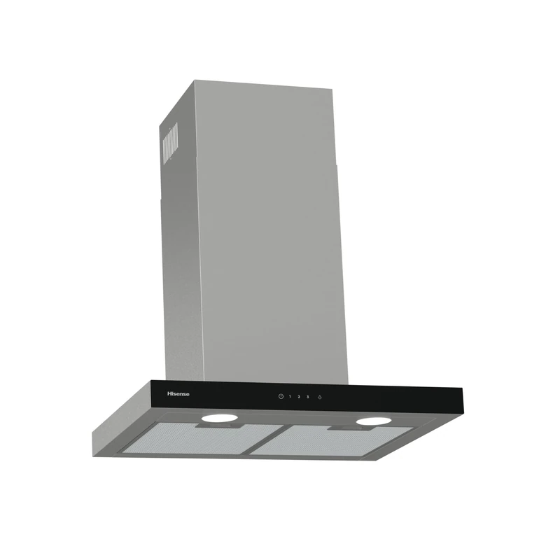 Hisense CH6T14BXBUK 60cm Chimney Cooker Hood - Stainless Steel/Black