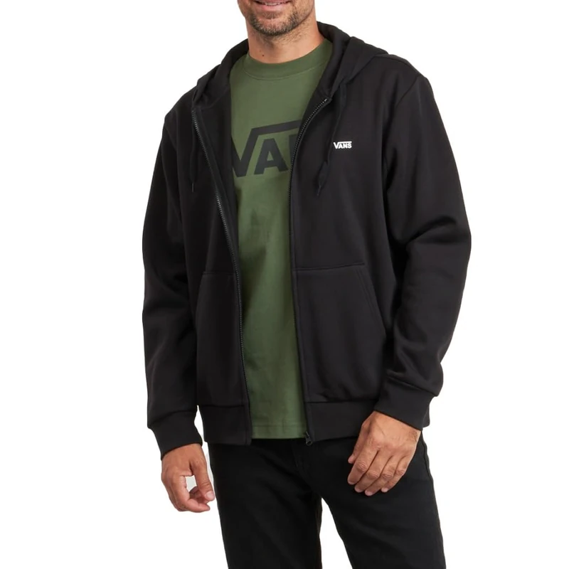 Vans Men's Left Chest Fz Po, Black, S