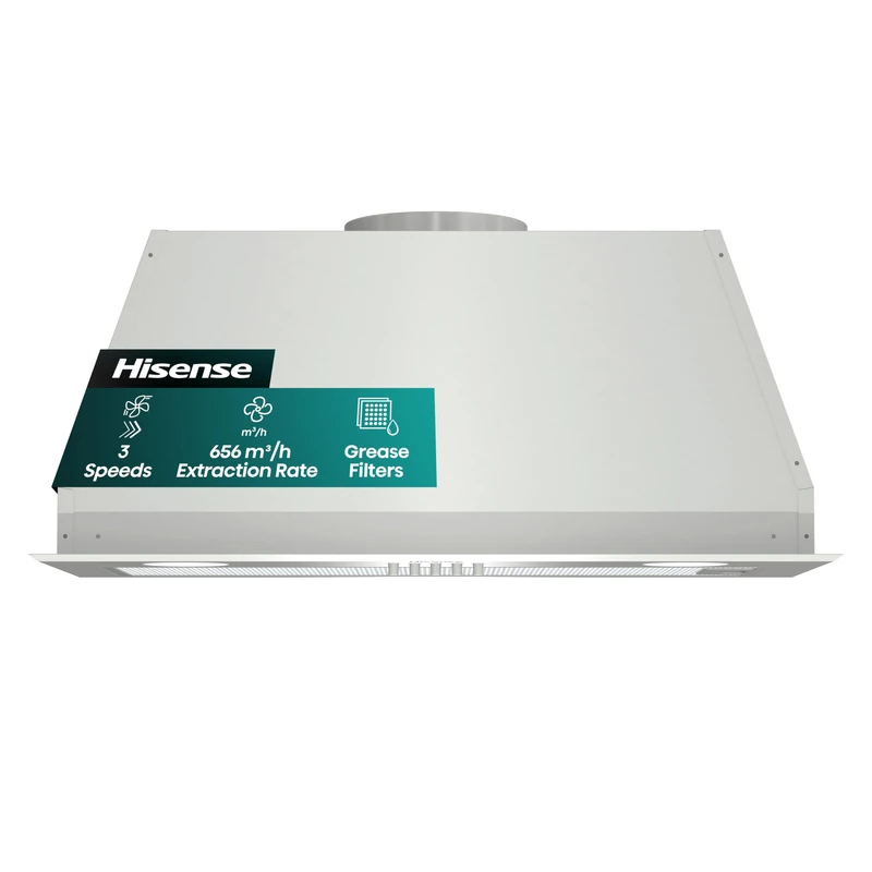 Hisense 60 cm Canopy Cooker Hood CH6BI12BXUK - Stainless Steel - Image 1
