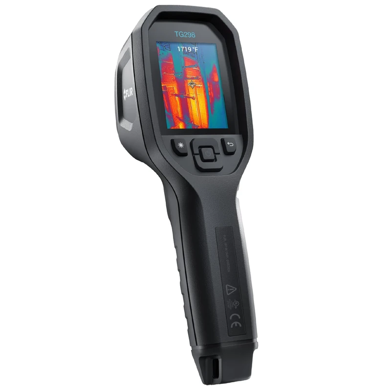 FLIR TG298 Thermal Imaging Camera with High Temperature Spot IR Super Resolution 320x240 (160x120 native IR) and Bullseye Laser: Industrial Infrared Spot Camera for High-Temp Applications