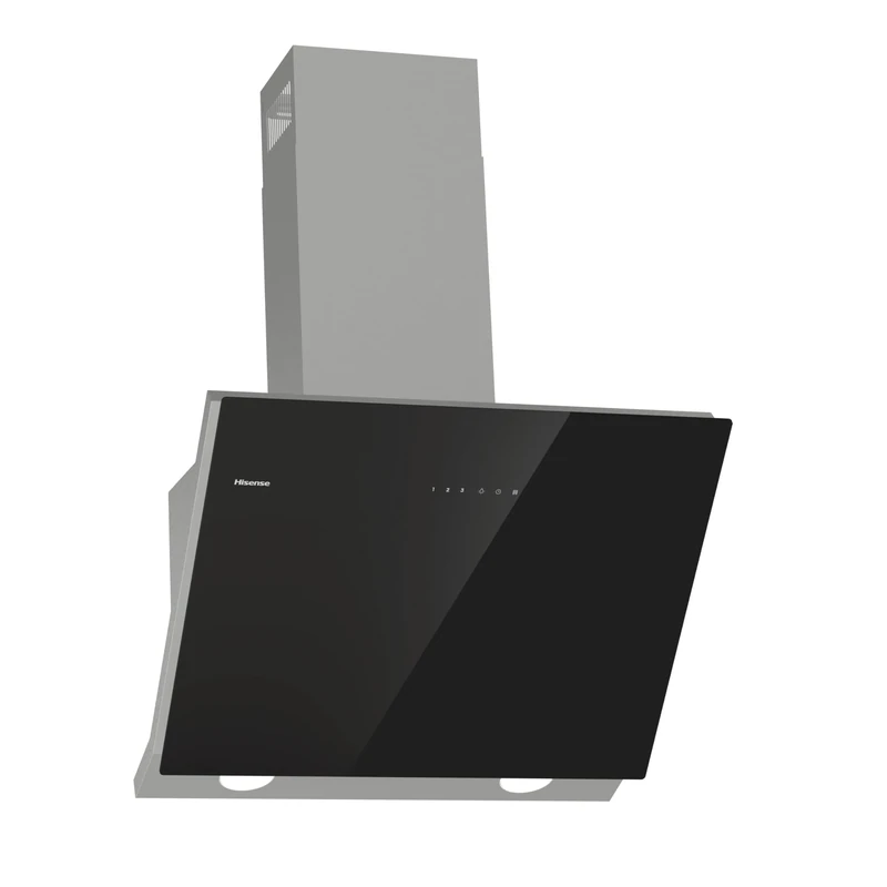 Hisense CH6IN14BXBUK 60cm Angled Chimney Cooker Hood - Jet Black