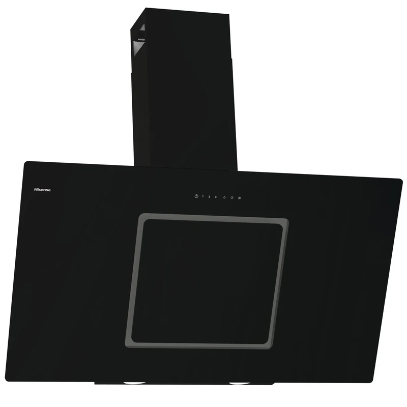 Hisense CH10IN14BBUK 100cm Angled Chimney Cooker Hood - Jet Black
