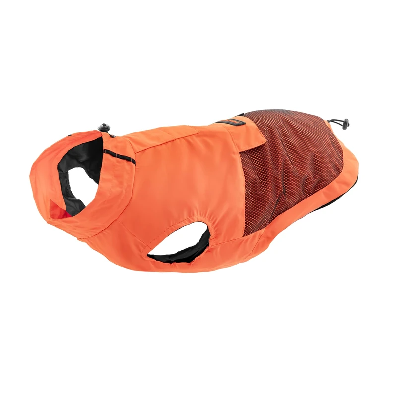 Record - Waterproof Windproof Coat for Dogs Comfortable with Elastic Bands for Paws and Adjustable Neck Grip | 4XL, Orange, Back Length 65 cm