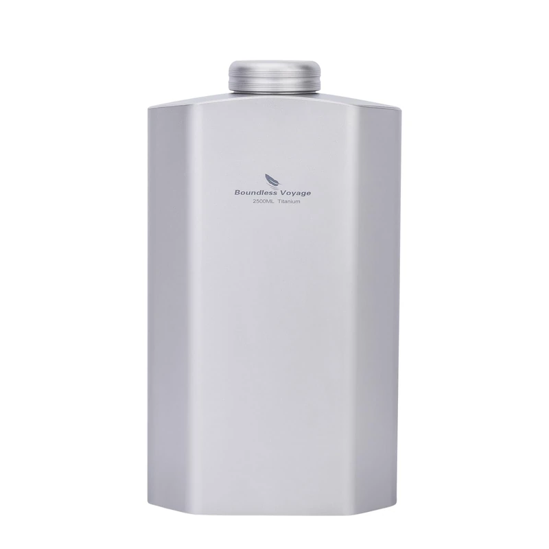 Boundless Voyage Titanium Sports Bottle 2500ML Leakproof Camping Canteens & Water Bottles Flask for Hiking, Camping, Travel, Cycling Ti3004D - Image 1