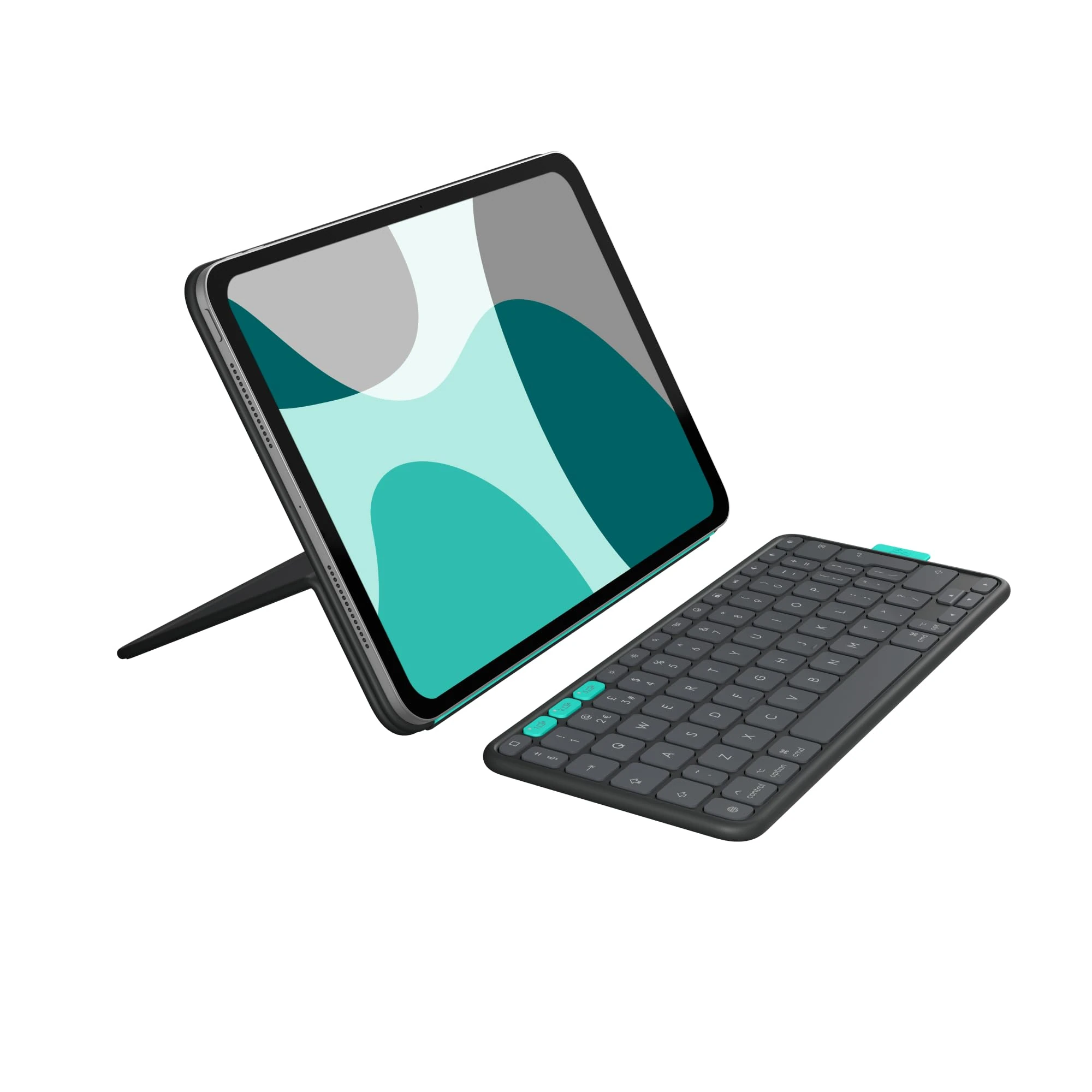 Logitech Flip Folio, Keyboard Case for iPad Pro 11-inch (M4 & M5) & iPad Air 11-inch (M2 & M3)(5th Gen - 2024) - Protective & Stowable Bluetooth Keyboard Case, Multi-Device,QWERTY UK Layout-Graphite