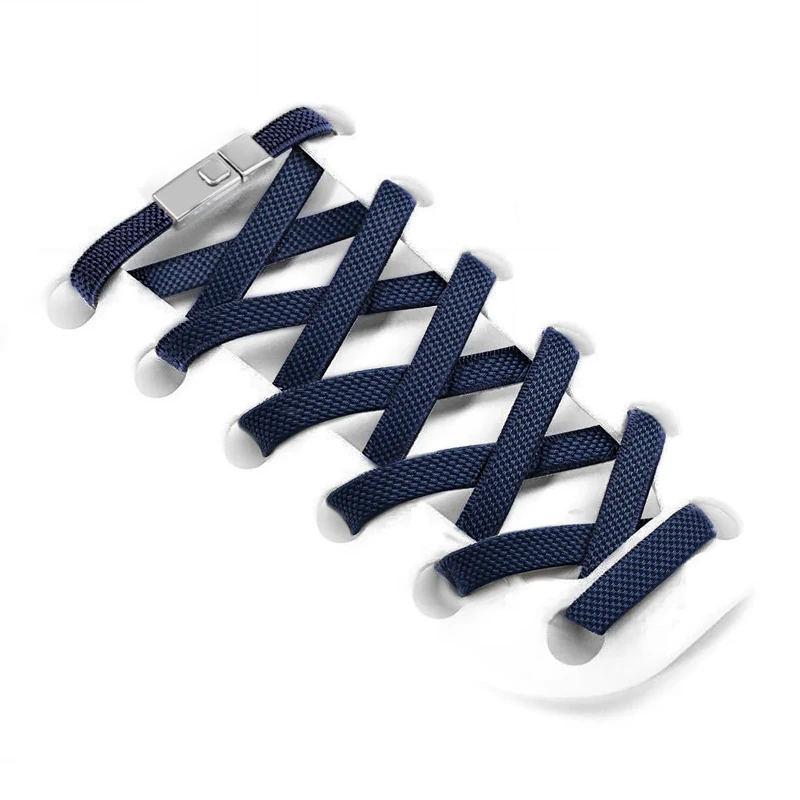 Aujzoo No Tie Shoe Laces for Trainers | Premium Elastic Weave & Quick Lock Buckle | Flat Shoe Laces For Adults & Kids | Elastic Shoelaces No Tie