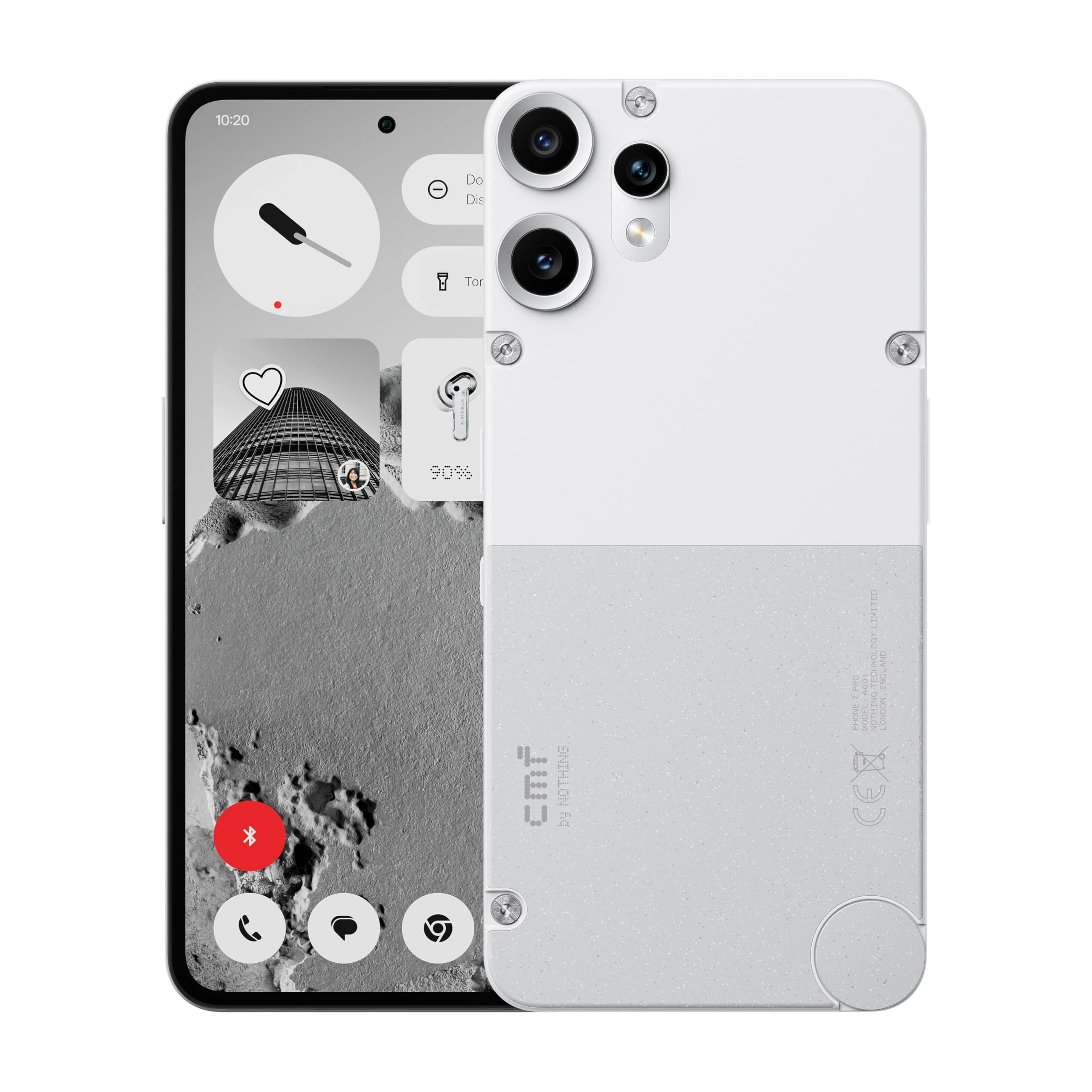 CMF Phone 2 Pro 128GB - Unlocked 5G Mobile phone with 50 MP rear camera and 20x Zoom, 6,77" FHD+ AMOLED 120 Hz display, 5000 mAh long-lasting battery and Nothing OS 3.2 - White