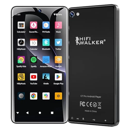 Android MP3 Player, 5.2 Inch Touchscreen 160GB MP4 Music Player with Speaker, YouTube, Audible, Pandora