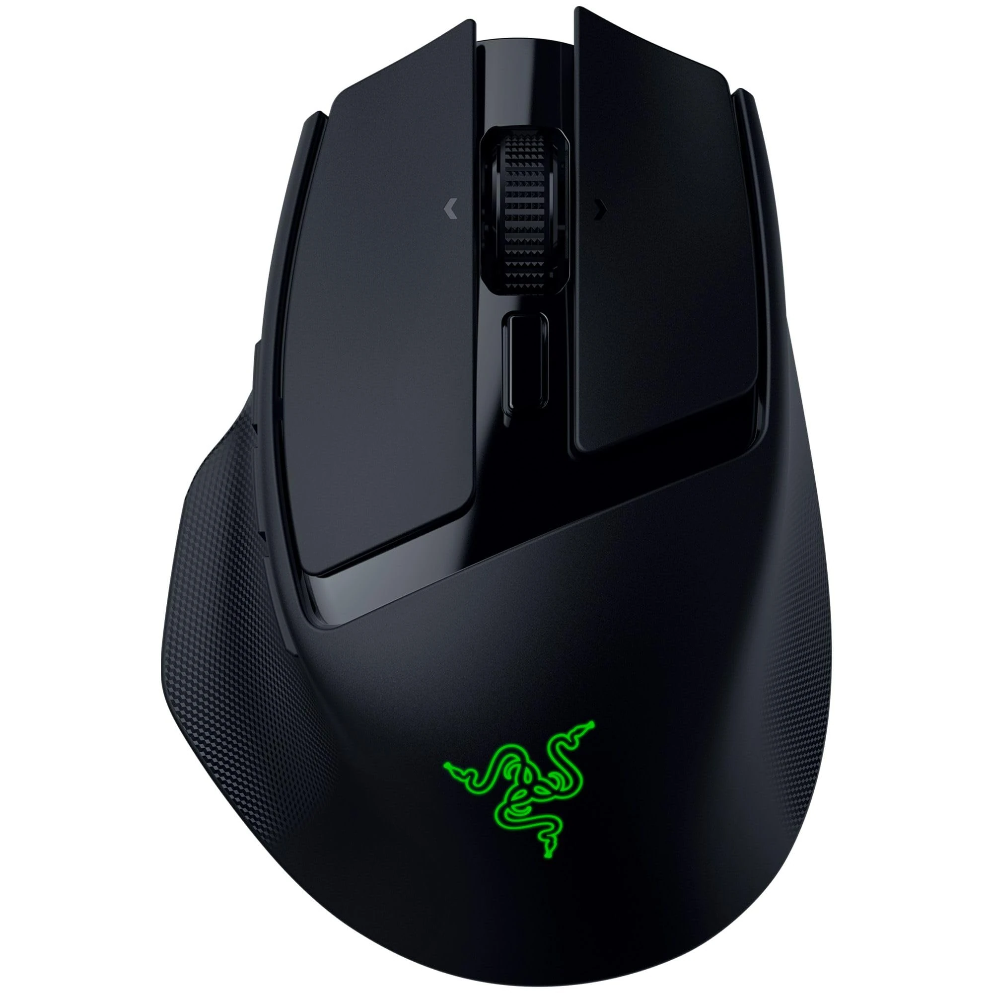 Razer Basilisk Mobile - Small Portable Ergonomic Wireless Gaming Mouse - AI Prompt Master - Focus X 18K Sensor (Tri-Mode Connectivity, Up to 105 Hour, Mouse Switches Gen-3) Black