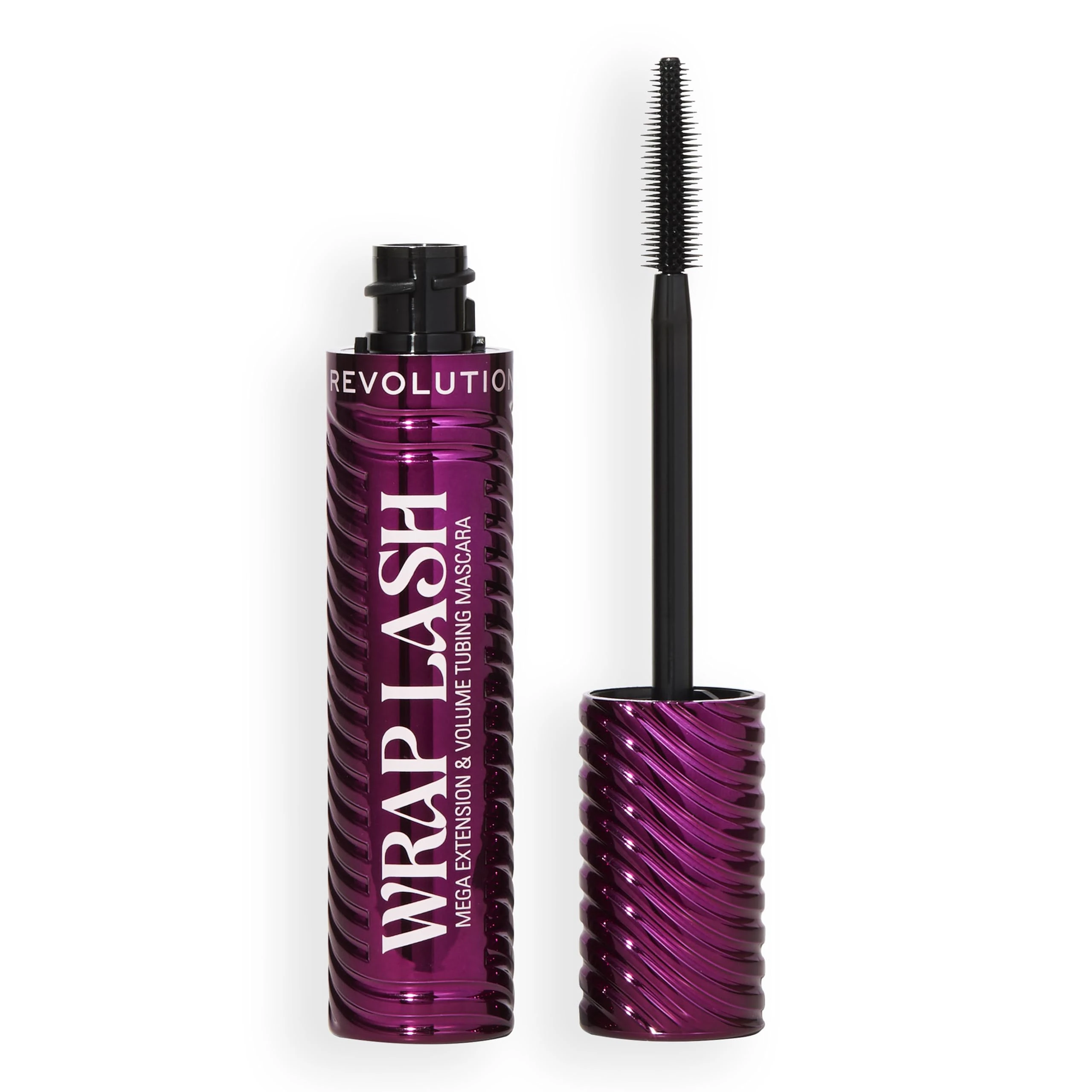 Revolution, Wrap Lash Tubing Mascara, Smudge-Proof & Water-Resistant for Length & Volume, Vegan & Cruelty-Free, Burgundy, 8.5ml