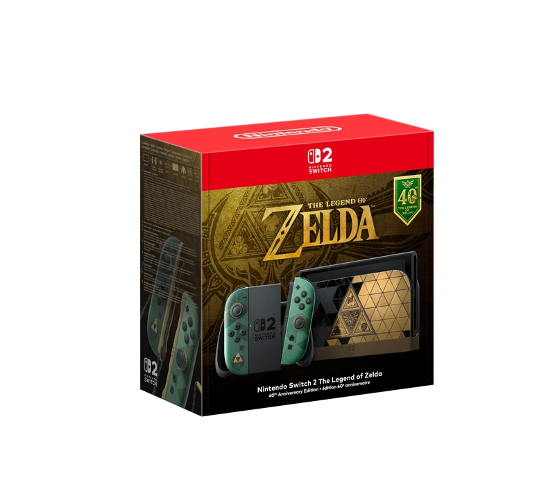 Nintendo Switch 2 The Legend of Zelda 40th Anniversary Edition Console