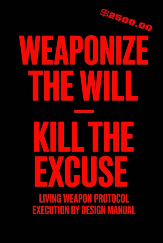 WEAPONIZE THE WILL – KILL THE EXCUSE: Living Weapon Protocol Execution by Design Manual
