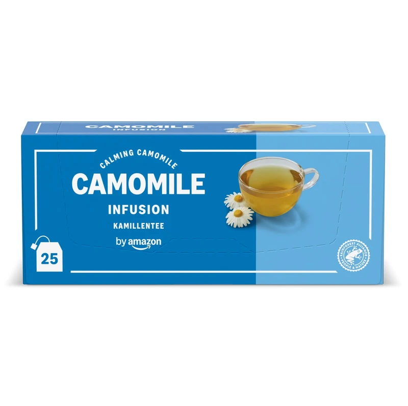 by Amazon Camomile Tea, Calming Herbal Infusion, Pack of 25 bags