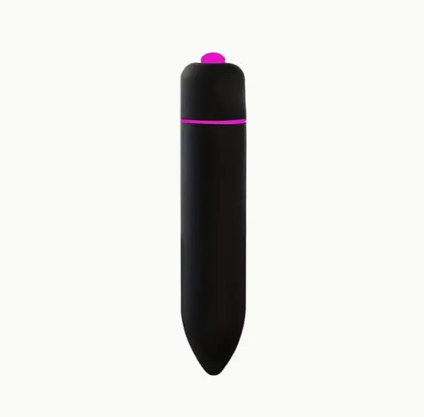 Black & Rose Red Bullet Vibrator - One Frequency Setting - Requires 1 AAA Battery (Not Included) - Discreet Mini Vibrator - Vibrating Bullets for Women
