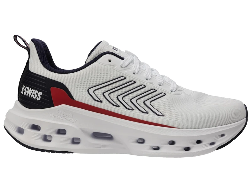 K-Swiss Men's Melrose Tubes LITE Running Shoe, White/Surf The Web/Naval Academy, 13 UK - Image 1