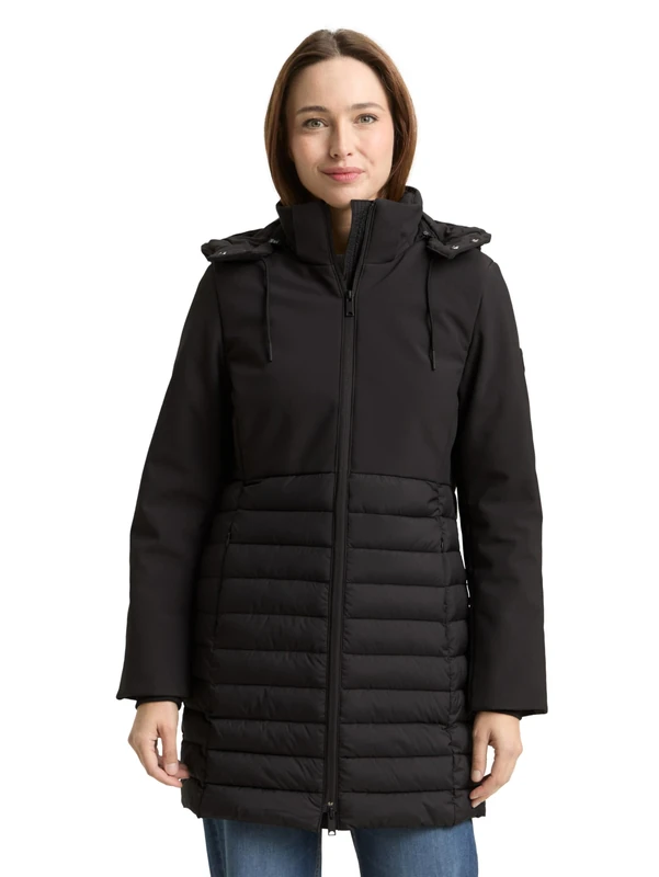 TOM TAILOR Women's 1049109 Jacket, 14482-Deep Black, S