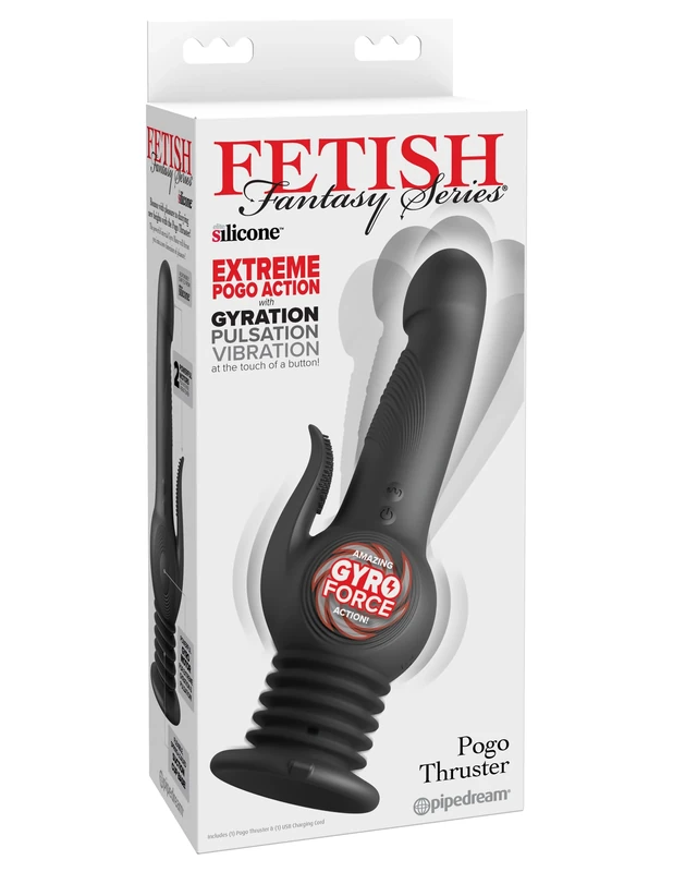 Fetish Fantasy Series Pogo Thruster Vibrator, Black, 23.5 cm