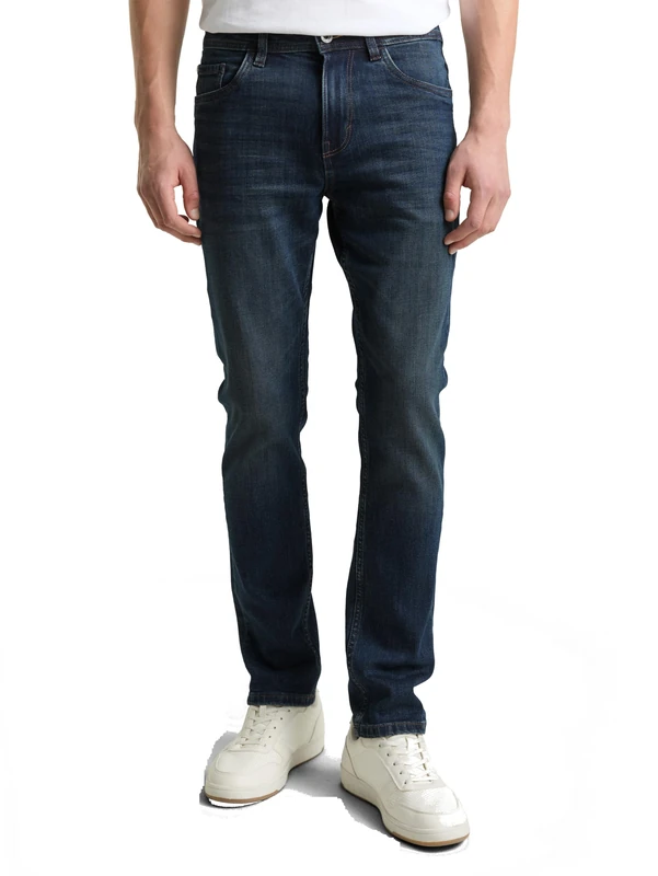 TOM TAILOR Men's 1047978 Jeans, 10105-Vintage Used Dark Stone Blue, 30 W/34 L - Image 1