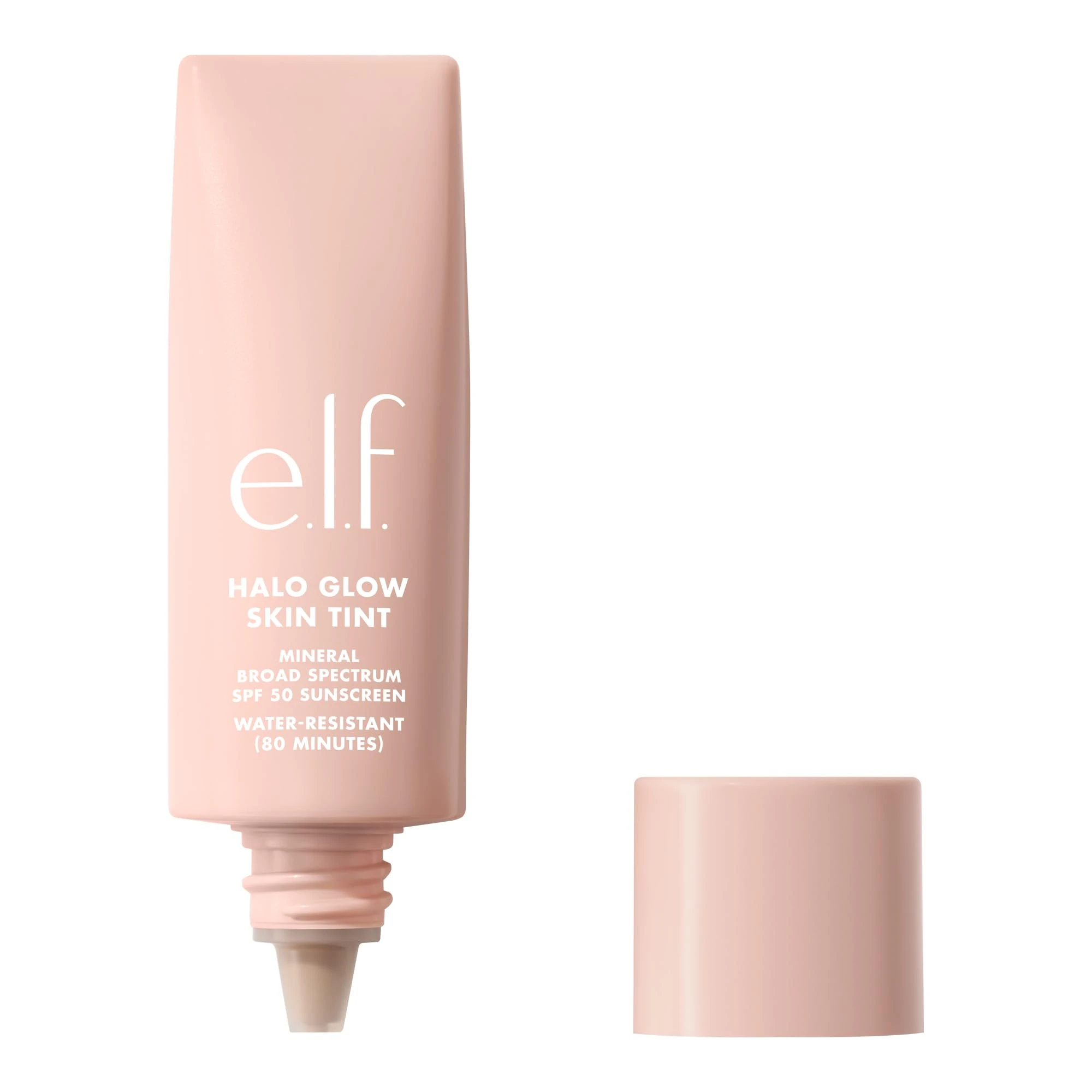 e.l.f. Halo Glow Skin Tint SPF 50, Tinted Moisturiser For Light, Buildable Coverage, Creates A Natural Glow, Vegan & Cruelty-Free, 10 Tan Neutral