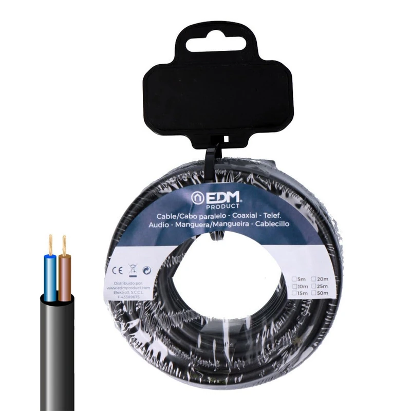 EDM Product Electric Cable Hose EDM 28318 VV-K06 Black 20 m - Brand EAN: 8425998283181