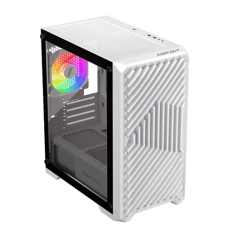 KEEP OUT XC-220W ATX Semi-Tower Box White - Brand: KEEP OUT - EAN: 8435099533573 - Image 1