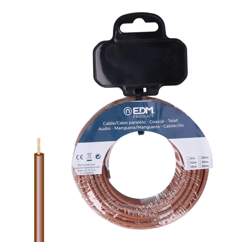 EDM Product Electric Cable Unifilar EDM 28584 Brown 20 m h07z1-k - Brand EAN: 8425998285840