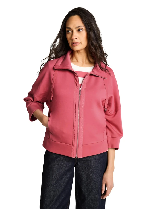 TOM TAILOR Women's Sweat Jacket, 11183 - Cozy Pink, XL
