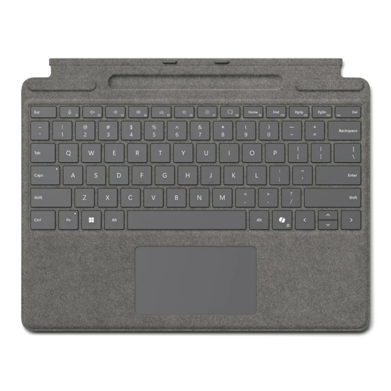 Microsoft Surface Pro Keyboard with Copilot Key and Pen Storage (Pen Not Included), Platinum, DE