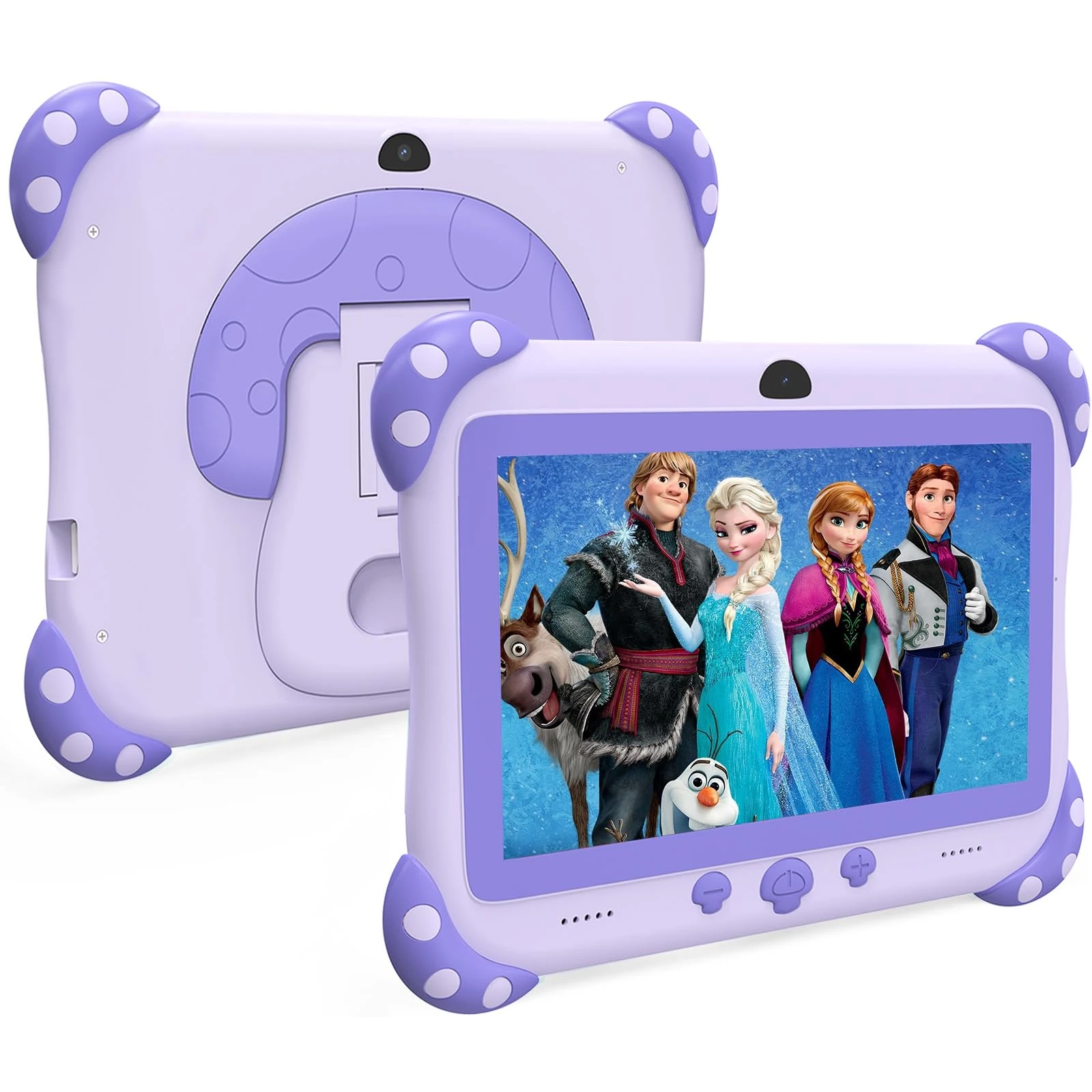 Ascrecem Kids Tablet Android 7 IN Toddler Tablet for Kids with WiFi Dual Camera Parental Control 32GB ROM 128G Expand Children's Tab with Children Software Educational Games Ages 3 to 7 Years (Purple)