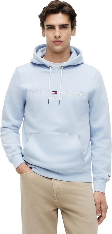 Tommy Hilfiger Men's Tommy Logo Hoody Mw0Mw11599, BLUE, XL