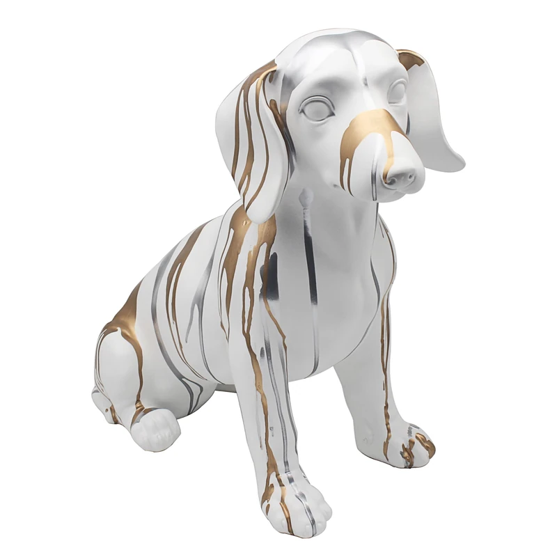 Lesser & Pavey Drip Art Dachshund Home Decor Figurines & Ornaments For Home & Office | Decorative Accessories Statues For Indoor & Outdoor | Lovely Gifts for Women & Men
