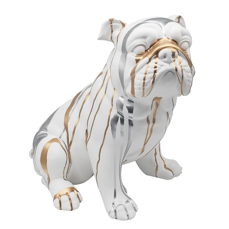 Lesser & Pavey Drip Art Bulldog Home Decor Figurines & Ornaments For Home & Office | Decorative Accessories Statues For Indoor & Outdoor | Lovely Gifts for Women & Men