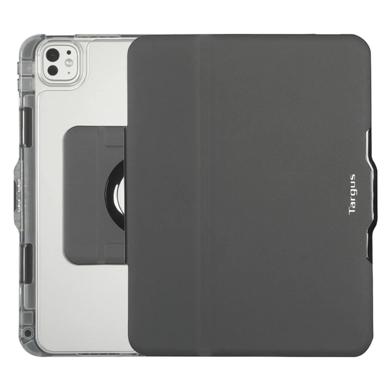 Targus VersaVu Clear Case for iPad Air 11-inch (M2), iPad Pro 11-inch (1–4th Gen), iPad Air 10.9-inch (4th–5th Gen) | 360° Rotating Stand, Slim, Protective & Travel-Friendly