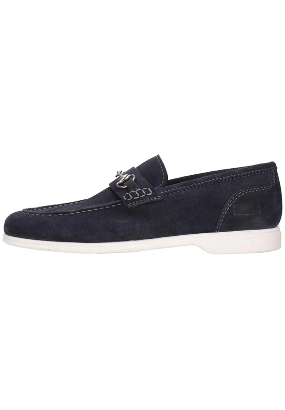 Melvin & Hamilton Men's Earl 28 Duogrande Navy Trimm Loafer, Blue, 6.5 UK