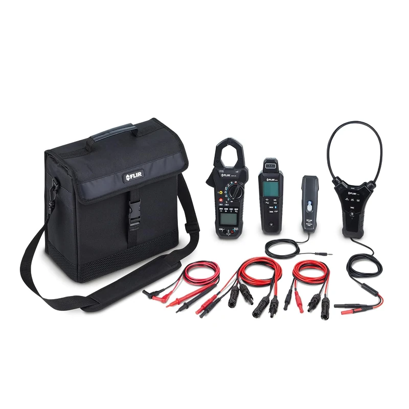 FLIR PV-KIT-1, Solar Troubleshooting Kit for Photovoltaic Systems - Comes with Clamp Meter, Irradiance and Temperature Meter, Current Probe, Test Leads and Carrying Pouch
