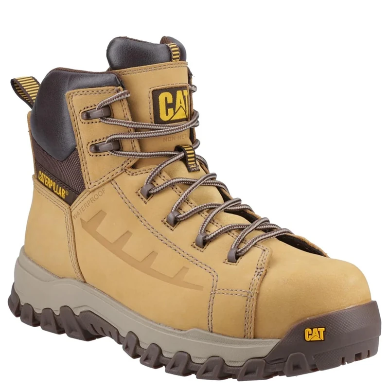 Caterpillar Male Threshold Rebound Safety Boot, Honey, 12 - Image 1