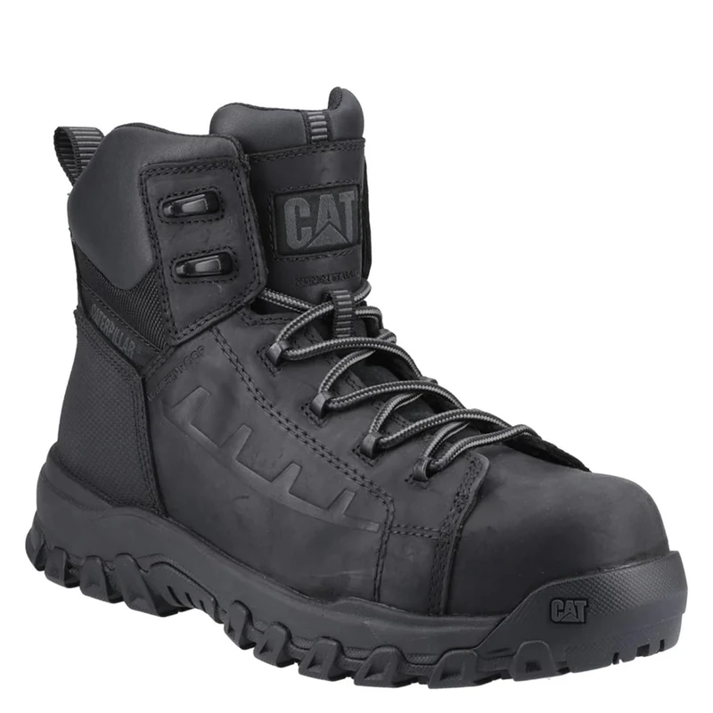 CAT Caterpillar Threshold Rebound Waterproof Work Boot - Black 13